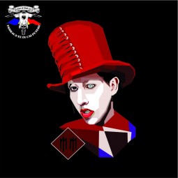 detaliu tricou Marilyn Manson