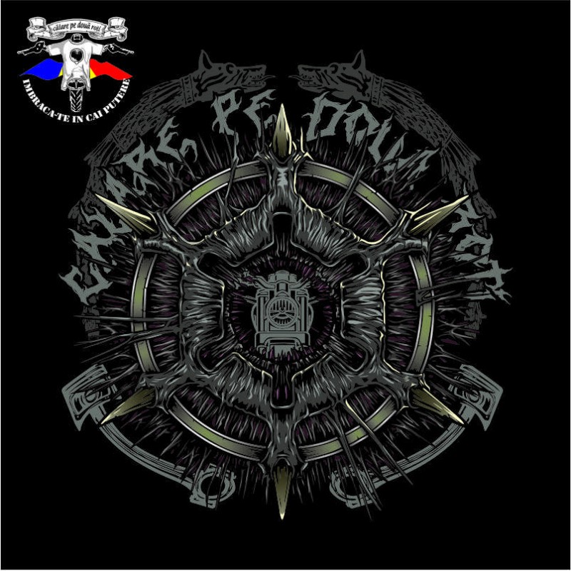 detaliu tricou the horns