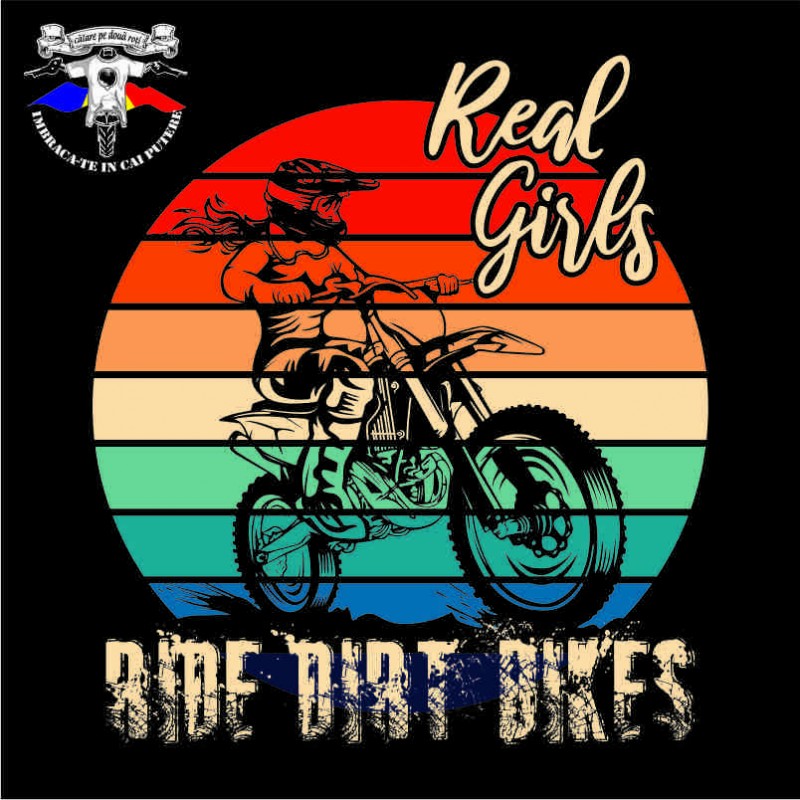 detaliu tricou real dirty girls