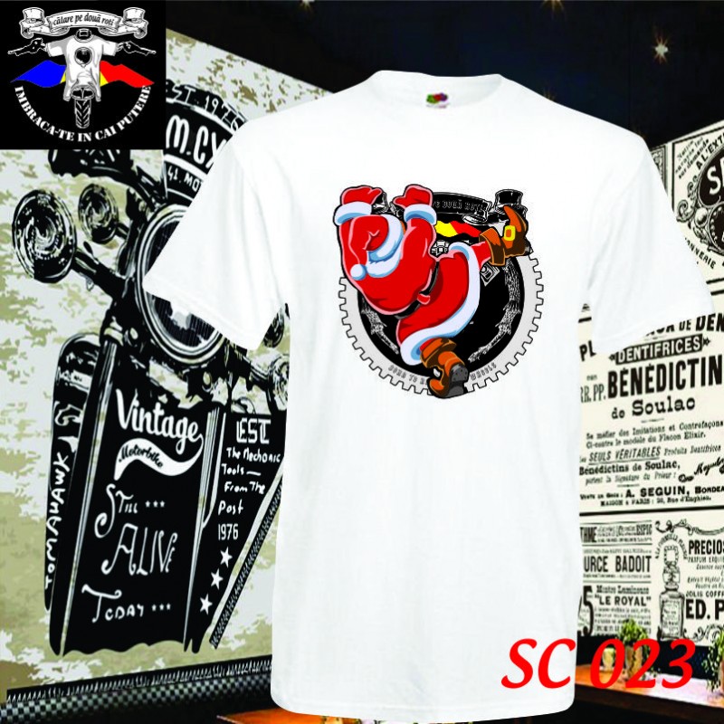 Exemplu tricou personalizat motive craciun Santa Claus