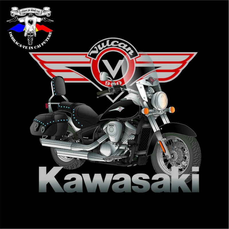 detaliu tricou kawasaki vn 900