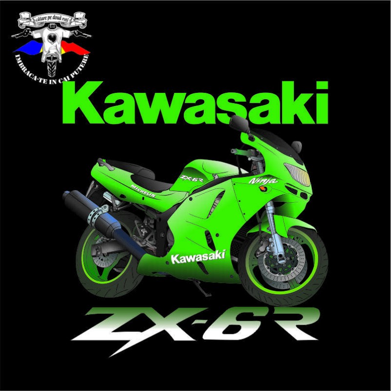 detaliu tricou kawasaki zx-6r