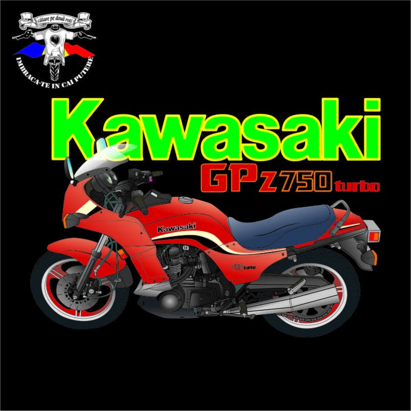 detaliu tricou kawasaki gpz 750