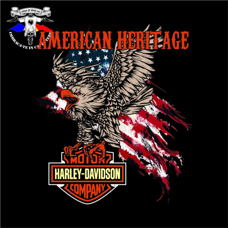 detaliu tricou harley davidson the eagle 1