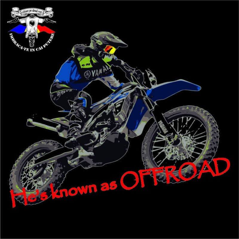 detaliu tricou he's offroad