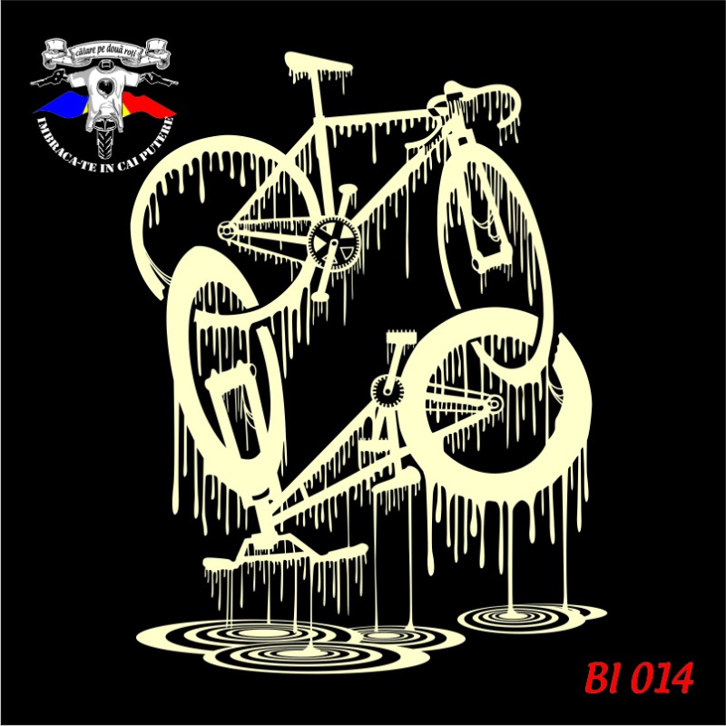 Tricou personalizat DTG"Flowing Bicycles"