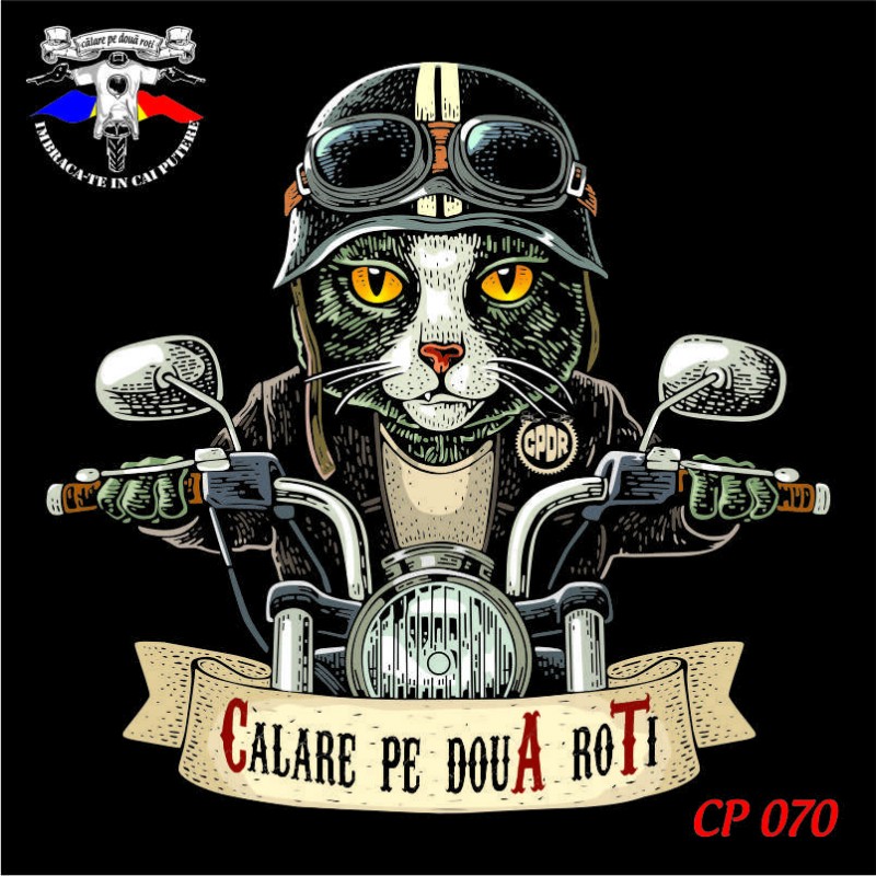 Body Bebe "Cat pe două roti" personalizat dtg