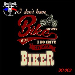 Hanorac personalizat printat dtg "I don't have my own bike"