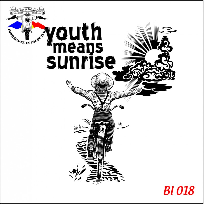 detaliu tricou personalizat cu biciclete