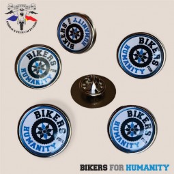 insigna rotunda personalizat bikers for Humanity