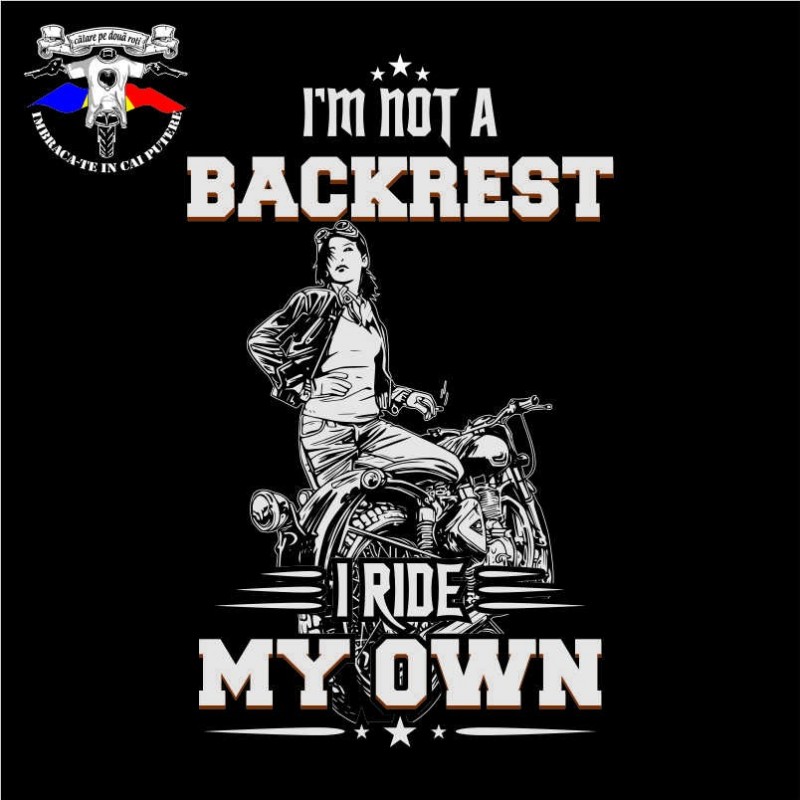 detaliu tricou i ride my own