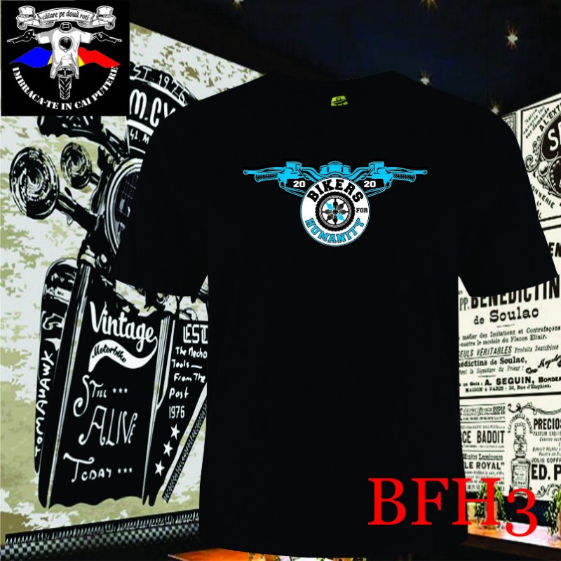 Tricou personalizat dtg Bikers for Humanity