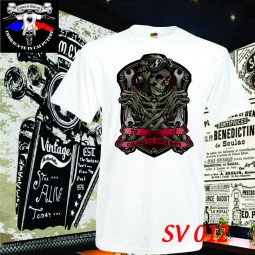 tricou alb beyond the grave