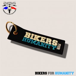 breloc textil brodat Bikers for Humanity